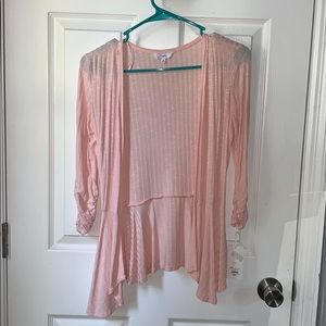 Blush pink light weight cardigan!
